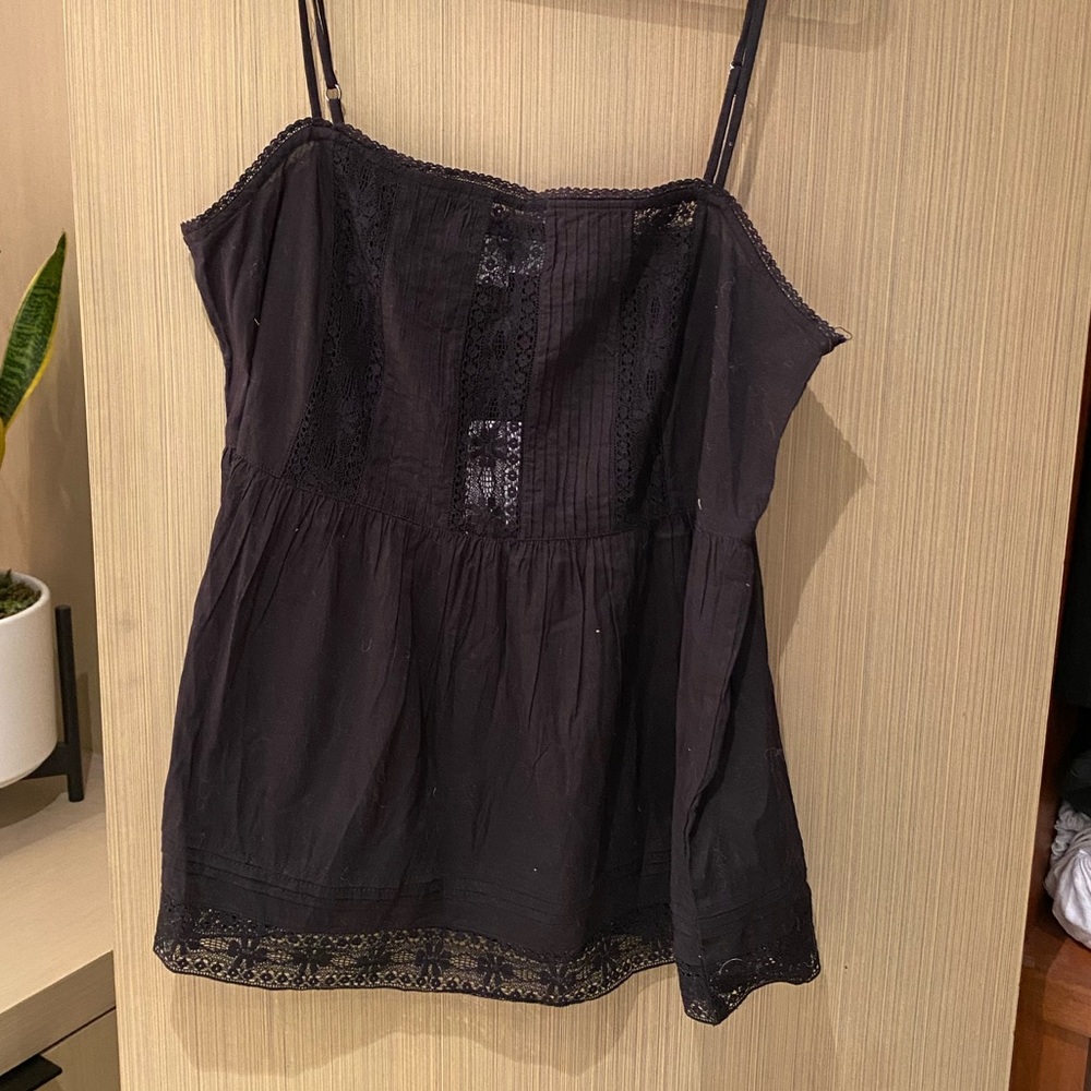 Velvet by Graham tank lace insets